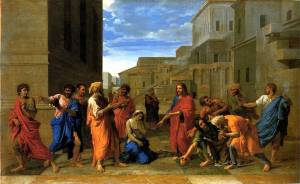 christ-and-the-woman-taken-in-adultery-1653-oil-on-canvas-louvre-paris-france-poussin