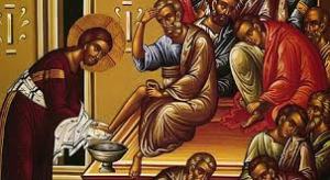 Christ washing the feet of his disciples